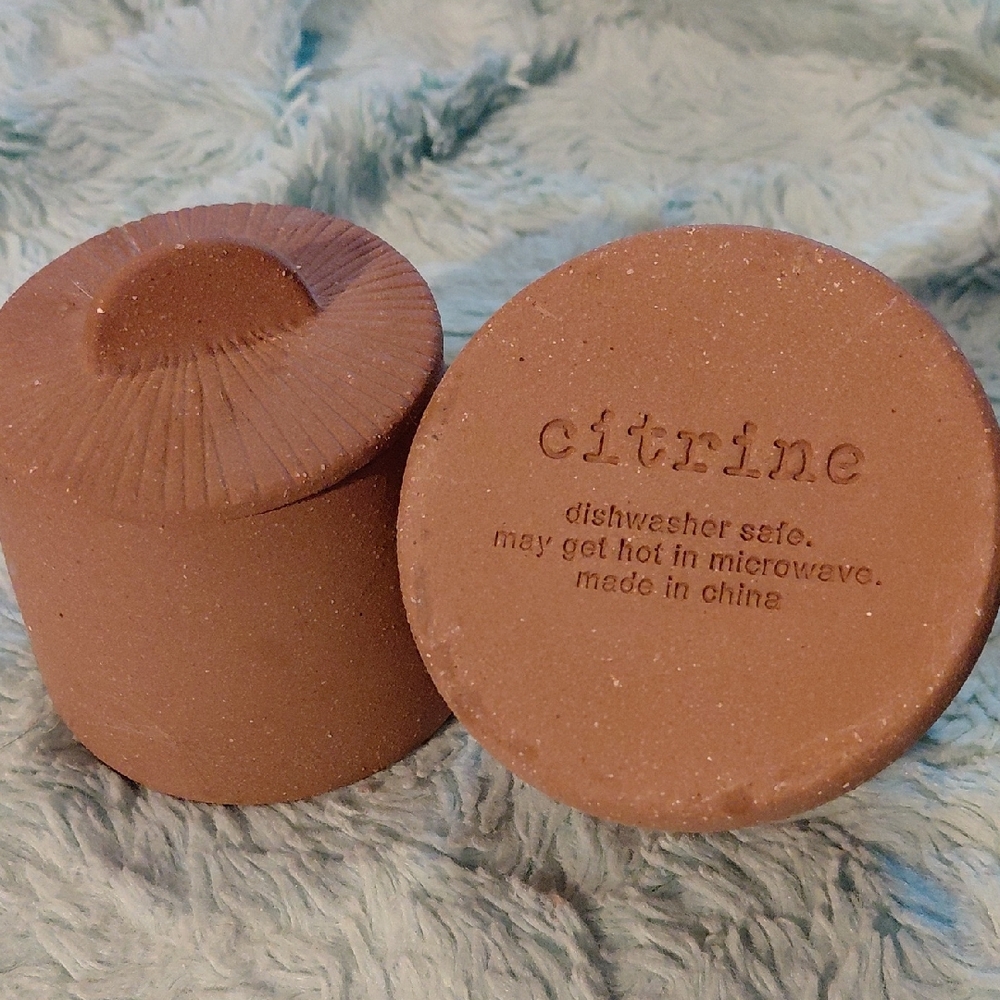 Citrine Ceramic Jars - Terracotta Brown
